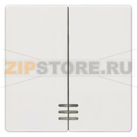 DELTA I-SYSTEM ТИТАНОВО-БЕЛЫЙ ВЫКЛЮЧАТЕЛЬ 2 КЛАВИШИ С ОКНОМ 55X55MM Siemens 5TG6204