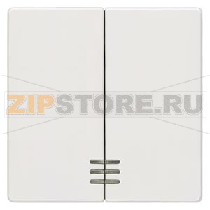 DELTA I-SYSTEM ТИТАНОВО-БЕЛЫЙ ВЫКЛЮЧАТЕЛЬ 2 КЛАВИШИ С ОКНОМ 55X55MM Siemens 5TG6204 