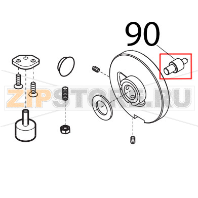Rullino movimento Sirman Canova 300 Rullino movimento Sirman Canova 300Запчасть на деталировке под номером: 90