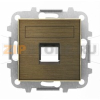 Накладка для одного суппорта/разъёма, античная латунь ABB 2CLA851810A1201