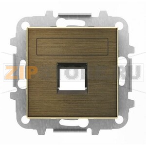 Накладка для одного суппорта/разъёма, античная латунь ABB 2CLA851810A1201 