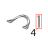 Cable band CV-100 Toshiba TEC B-SX4T-GS20-QM-R