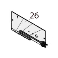 Electric box rear sealing plate Hurakan HKN-EF16