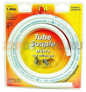 TUBO GAS BUTANO 1,00 m COLLARE  5 ANNI 