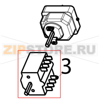 Switch Tecnoinox FTL70E7 Switch Tecnoinox FTL70E7Запчасть на деталировке под номером: 3