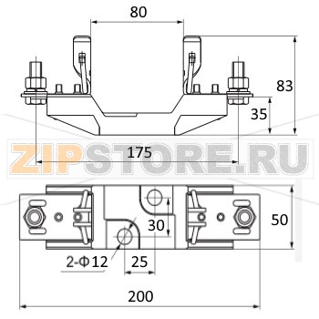 Держатель предохранителя 250 А, 1 полюс Sinvel SVF-FH1-1 