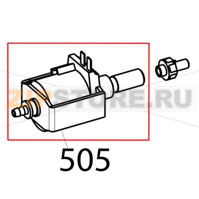 Detergent pump E512, 32 W, 220 V, 50 Hz Tecnoinox EFB06DSL Detergent pump E512, 32 W, 220 V, 50 Hz Tecnoinox EFB06DSLЗапчасть на деталировке под номером: 505