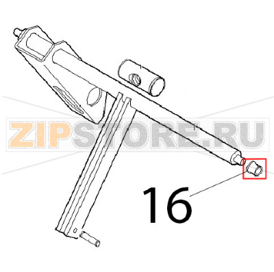 Boccola Ø: 25 Angelo Po 1G1BR1E Boccola Ø: 25 Angelo Po 1G1BR1EЗапчасть на деталировке под номером: 16
