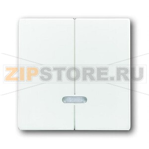Клавиша для двухканального светорегулятора, альпийский белый ABB 4302.31 