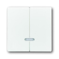 Клавиша для двухканального светорегулятора, альпийский белый ABB 4302.31