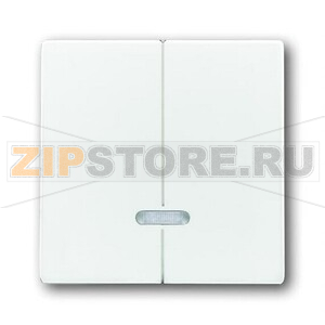 Клавиша для двухканального светорегулятора, альпийский белый ABB 4302.31 