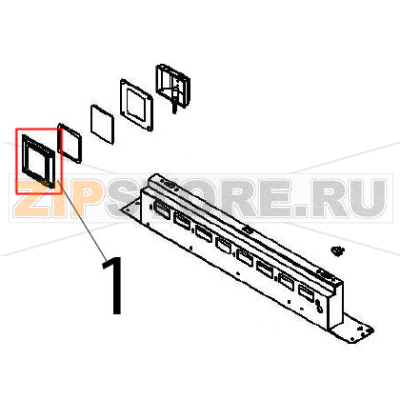 Lamp guard Angelo Po FX61E1 Lamp guard Angelo Po FX61E1Запчасть на деталировке под номером: 1