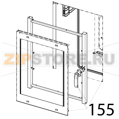 Complete door Tecnoinox EFC06M Complete door Tecnoinox EFC06MЗапчасть на деталировке под номером: 155