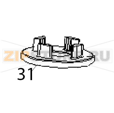 Fixed pad Hurakan HKN-HBH850 Fixed pad Hurakan HKN-HBH850Запчасть на деталировке под номером: 31