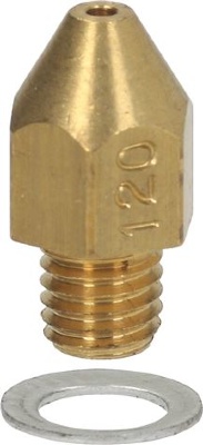 КОНИЧЕСКАЯ ГАЗОВАЯ ФОРСУНКА M5X0,75 Ø 1,20 ММ 