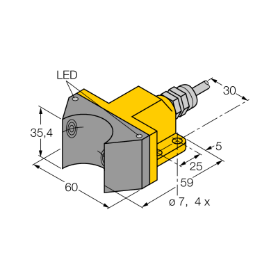 Датчик индуктивный Turck NI4-DSU35-2Y1X2 