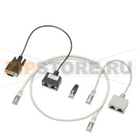 Y-образн. медный кабель RS485 для подключения устройства 9-конт. штекером D-sub(гнездо) и удлинения шины (9-конт. гнездо) 2-жильн., экранир., длина: 1 м Siemens 7XV5103-0AA01