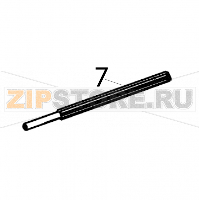 Shaft (paper guide) Sato LT408 LH Shaft (paper guide) Sato LT408 LHЗапчасть на деталировке под номером: 7Название запчасти на английском языке: Shaft (paper guide) Sato LT408 LH.