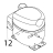 Starting relay Hoshizaki IM-65NE