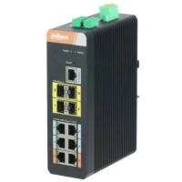 Коммутатор управляемый, 16 портов Dahua DH-PFS4410-6GT-DP-V2