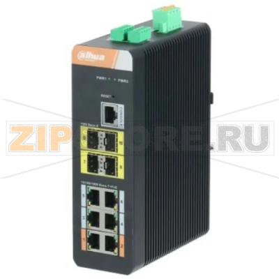 Коммутатор управляемый, 16 портов Dahua DH-PFS4410-6GT-DP-V2 