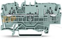 2-conductor carrier terminal block; for DIN-rail 35 x 15 and 35 x 7.5; 2.5 mm; Push-in CAGE CLAMP®; 2,50 mm; orange Wago 2002-1662