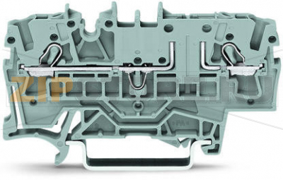 2-conductor carrier terminal block; for DIN-rail 35 x 15 and 35 x 7.5; 2.5 mm; Push-in CAGE CLAMP®; 2,50 mm; orange Wago 2002-1662 