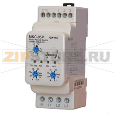 Реле контроля обрыва фаз 220 В/AC, 5-15% Entes MKC-05P 