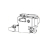 Media Drive System 203 dpi Zebra ZE500-4RH