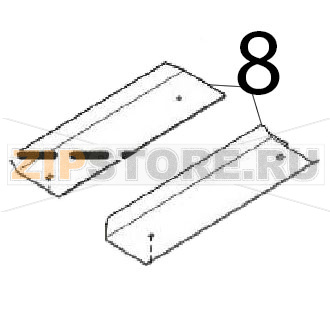 Baffle 290x101x15 Angelo Po 1G1BR1G Baffle 290x101x15 Angelo Po 1G1BR1GЗапчасть на деталировке под номером: 8
