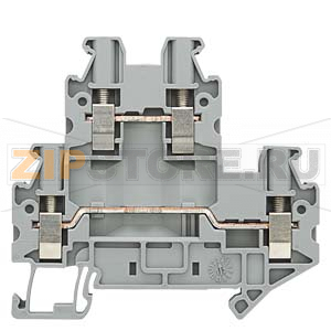 Two-tier terminals for components, 2.5 mm2 Screw mounting gray for component connection Siemens 8WH1020-5LF00 
