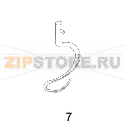 Крюк миксера 40/20л нержавейка Bear Varimixer AR40 VL-1S                                                                         Крюк миксера 40/20л нержавеющая сталь Bear Varimixer AR40 VL-1SЗапчасть на сборочном чертеже под номером: 7Название запчасти на датском&nbsp;языке: 40/20L Hook, Stainless Steel Bear Varimixer AR40 VL-1S
