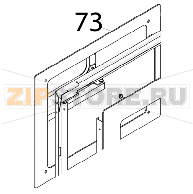 Vetro interno porta Tecnoeka KF 981 UD Vetro interno porta Tecnoeka KF 981 UDЗапчасть на деталировке под номером: 73