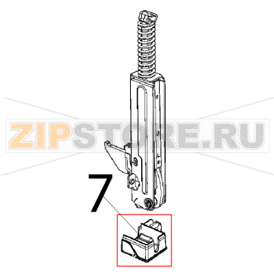 Tappo colonnina INF SX Unox XFT 185 Tappo colonnina INF SX Unox XFT 185Запчасть на деталировке под номером: 7