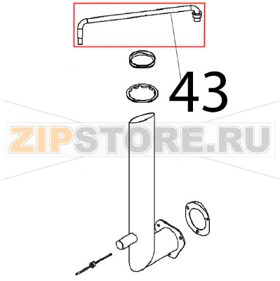 Tubo entrata H2O comp. Angelo Po FX82E2T Tubo entrata H2O comp. Angelo Po FX82E2TЗапчасть на деталировке под номером: 43