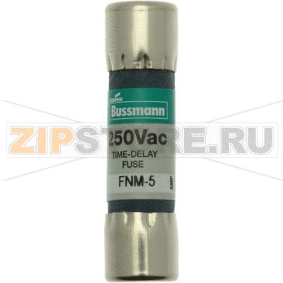 Предохранитель, 5 A, AC 250 В, 10x38 мм, UL, CSA, с задержкой Eaton BUSS MIDGET FUSE 