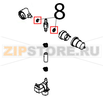 Distanziale Angelo Po FX101G2 Distanziale Angelo Po FX101G2Запчасть на деталировке под номером: 8
