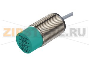 Индуктивный датчик Inductive sensor NCN15-30GM60-Z0-Y245667 Pepperl+Fuchs General specificationsSwitching functionNormally open (NO)Output typeTwo-wireRated operating distance15 mmInstallationnon-flushOutput polarityDCAssured operating distance0 ... 12.2 mmActual operating distance13.5 ... 16.5 mm typ.Reduction factor rAl 0.38Reduction factor rCu 0.35Reduction factor r304 0.68Nominal ratingsOperating voltage10 ... 30 VSwitching frequency0 ... 100 HzHysteresis1 ... 10  typ. 5  %Reverse polarity protectionreverse polarity tolerantShort-circuit protectionpulsingVoltage drop&le 5 VOperating current2 ... 100 mALowest operating current2 mAOff-state current0 ... 0.5 mA typ.Switching state indicatorall direction LED, yellowApprovals and certificatesUL approvalcULus Listed, General PurposeCSA approvalcCSAus Listed, General PurposeAmbient conditionsAmbient temperature-25 ... 70 °C (-13 ... 158 °F)Mechanical specificationsConnection typecable PUR , 15 mCable versionPACore cross-section0.34 mm2Housing materialStainless steel 1.4305 / AISI 303Sensing facePBTHousing diameter30 mmDegree of protectionIP67