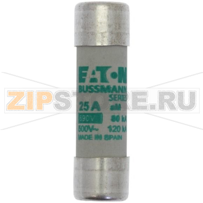 Предохранитель, 25 A, AC 500 В, 120 кА, 14x51 мм, aM, IEC Eaton CYL FUSE &gt;STR &gt;14x51 25A GG 500 