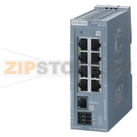 SCALANCE XB208 MANAGEABLE LAYER 2 IE-SWITCH 8X 10/100 MBITS/S RJ45 PORTS 1X KONSOLEN-PORT DIAGNOSTICS-LED REDUNDANT POWER SUPPLY TEMP. -RANGE 0 DGR C UP TO +60 DGR C, DIN RAIL MOUNTING PROFINET IO-DEVICE ETHERNET/IP-CERTIFICATE DEFAULT PROFINET Siemens 6G