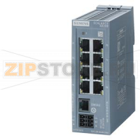SCALANCE XB208 MANAGEABLE LAYER 2 IE-SWITCH 8X 10/100 MBITS/S RJ45 PORTS 1X KONSOLEN-PORT DIAGNOSTICS-LED REDUNDANT POWER SUPPLY TEMP. -RANGE 0 DGR C UP TO +60 DGR C, DIN RAIL MOUNTING PROFINET IO-DEVICE ETHERNET/IP-CERTIFICATE DEFAULT PROFINET Siemens 6G
