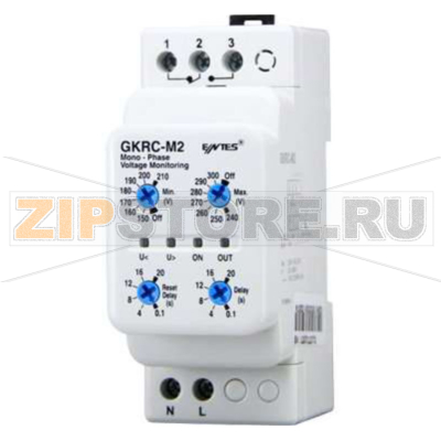 Реле контроля напряжения 230 В/AC, PK28 Entes GKRC-M2 