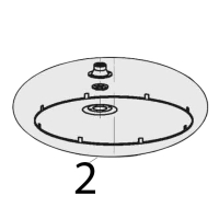 Radiate heating plate w. outlet Bartscher CFXB-138-195