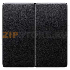 DELTA I-SYSTEM ЧЕРНЫЙ МЕТАЛЛИК ВЫКЛЮЧАТЕЛЬ 2 КЛАВИШИ С НУЛЕВЫМ ПРОВОДНИКОМ 55X55MM Siemens 5TG6225 