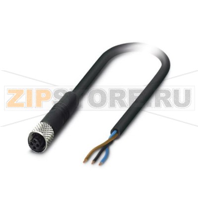 Кабель для датчика / исполнительного элемента Phoenix Contact SAC-3P- 1,5-PUR/M5FS 3-полюсн., PUR, черный RAL 9005, свободный конец, к Гнездо прямое M5, А-кодирование, Длина кабеля: 1,5 м.Минимальный заказ: 1 шт.Упаковка: 1 шт.