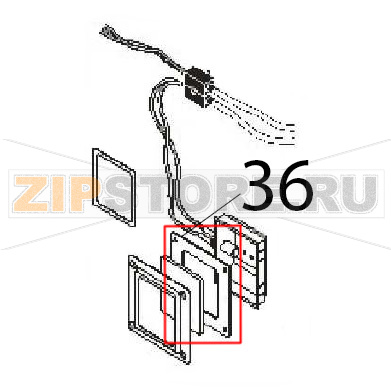 Glass Angelo Po FM1221E1 Glass Angelo Po FM1221E1Запчасть на деталировке под номером: 36