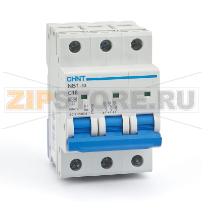 Выключатель автоматический 16 А, 6 кА, 3 полюса Chint NB1-63 