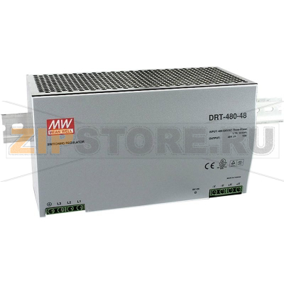 Блок питания на DIN-рейку, 24 В, 20 А, 480 Вт Mean Well DRT-480-24 