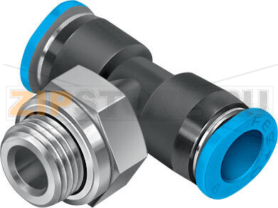 Тройник цанговый с резьбой Festo QSMT-G1/8-6 