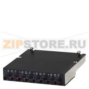 Media Module for RUGGEDCOM RSG2488, 4 x 100MBit/s ST-interface, Optical: 100BASE-FX, Single Mode fiber optic up to 20 kilometer, 1310nm Siemens 6GK6000-8FX04-4EA0 